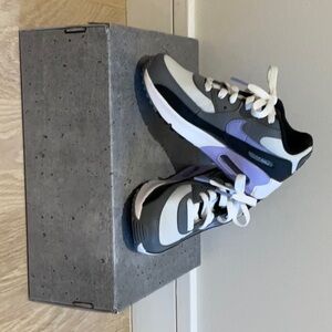 Brand new Girls Nike air max 90 LTR purple black white and gray size 1 youth